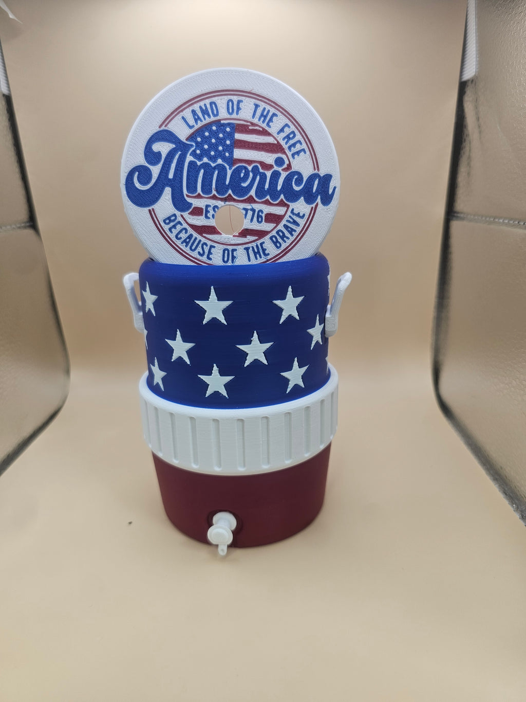 Patriotic 12oz Can Cooler