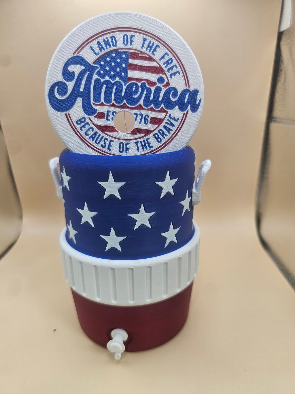 Patriotic 12oz Can Cooler