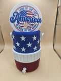Patriotic 12oz Can Cooler